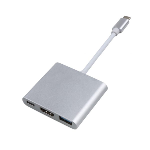 USB-C naar USB 3.1, Type-C en HDMI converter adapter