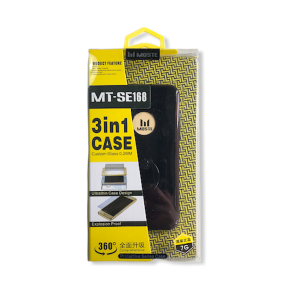 360° protectie met 3 in 1 Full Cover Case voor iPhone 7 / 8 Hoesje