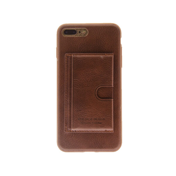 iPhone 7 Plus / 8 Plus Luxe Leren Back Hoesje Met Pasjesvakje