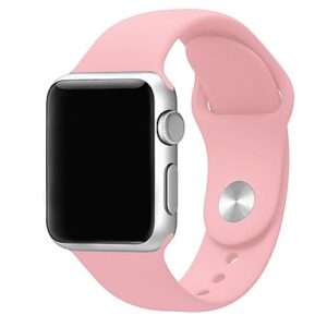 siliconen apple watch band donkerblauw Roze