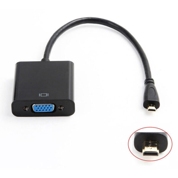 Micro HDMI naar VGA Adapter Kabel 1080p Full HD