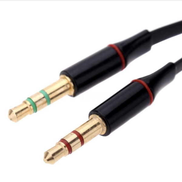 Microfoon en koptelefoon splitter, 3.5 mm Jack