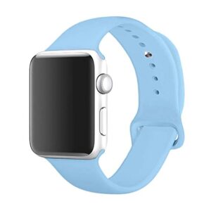 apple watch siliconen band blauw