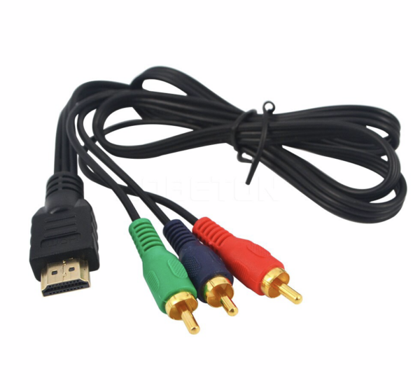 HDMI Naar 3-RCA 3RCA Video Kabel Supersnelle HDMI naar RCA tulp kabel voor overdracht van audio & video. 