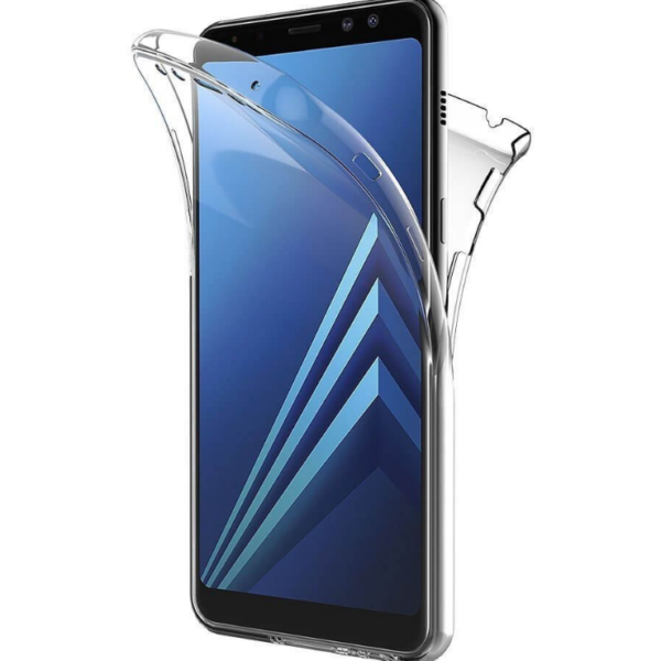 360° Full Cover Transparant TPU case voor Samsung A8 2018 360° Full Cover Transparant TPU case voor Samsung A8 2018