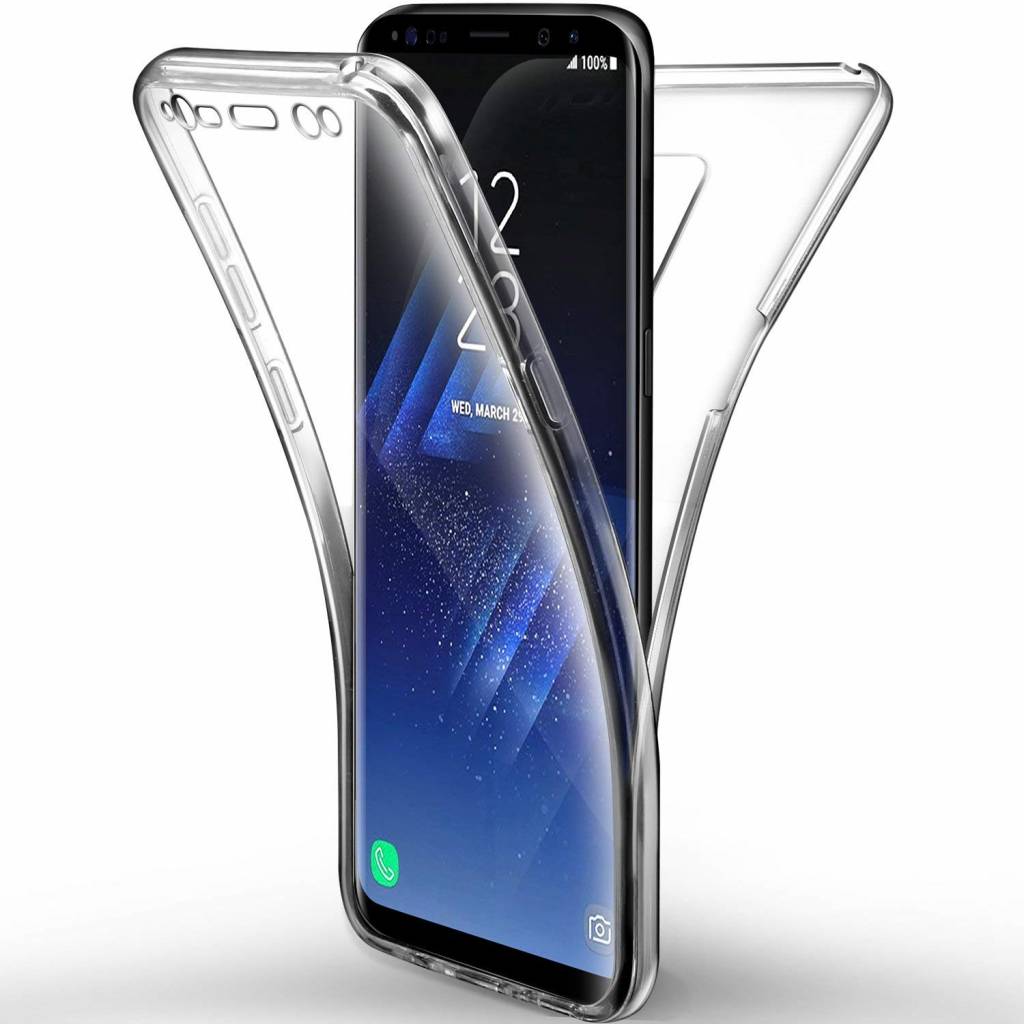Vijandig Kracht halfrond 360° Full Cover Transparant TPU case voor Samsung S9 | MacTurn