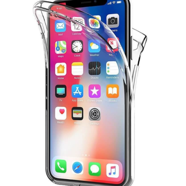 360° Full Cover Transparant TPU case voor iPhone XR