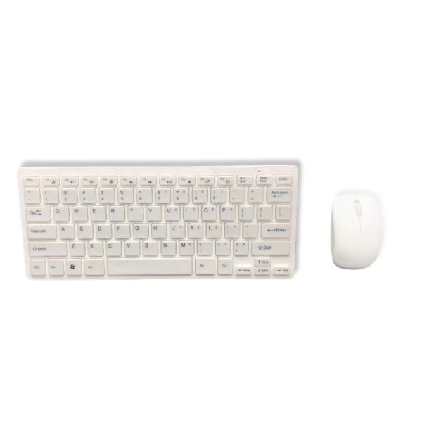 Mini Wireless Keyboard + Mini Muis - Wit